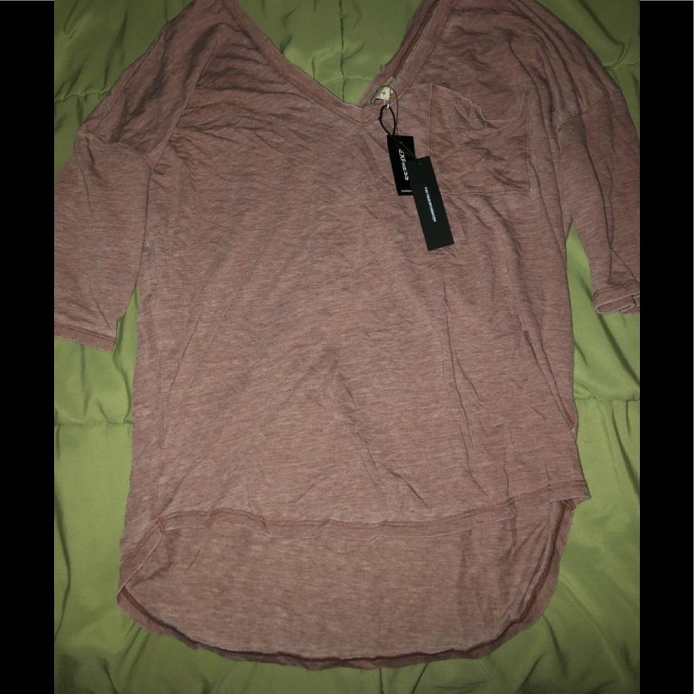 Double v neck tunic from express